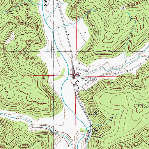 Topographic Map of Hog Canyon, UT