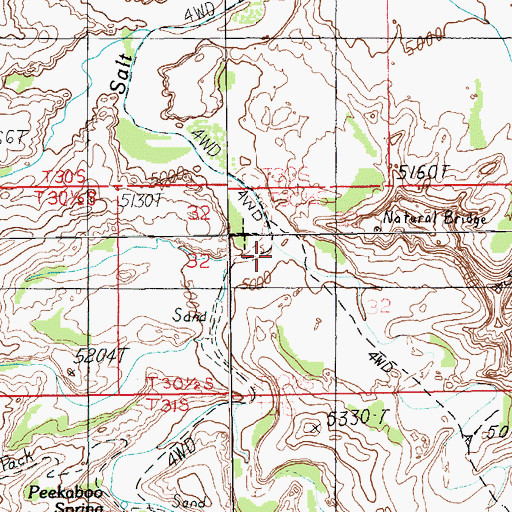 Topographic Map of Horse Canyon, UT