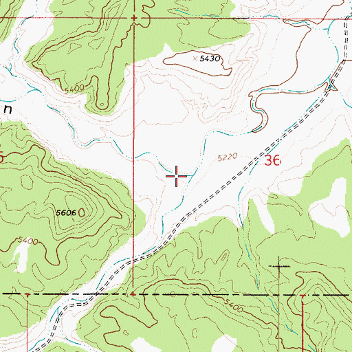 Topographic Map of Left Hand Collet Canyon, UT