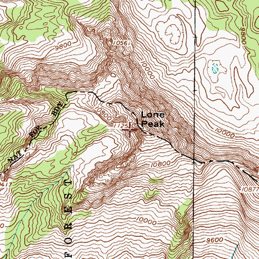 Topographic Map of Lone Peak, UT