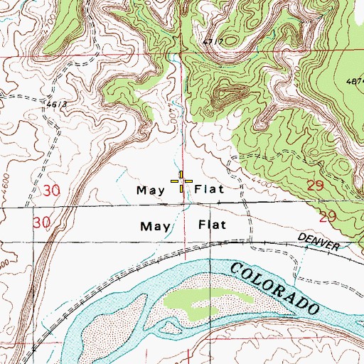 Topographic Map of May Flat, UT