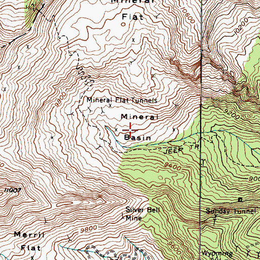 Topographic Map of Mineral Basin, UT