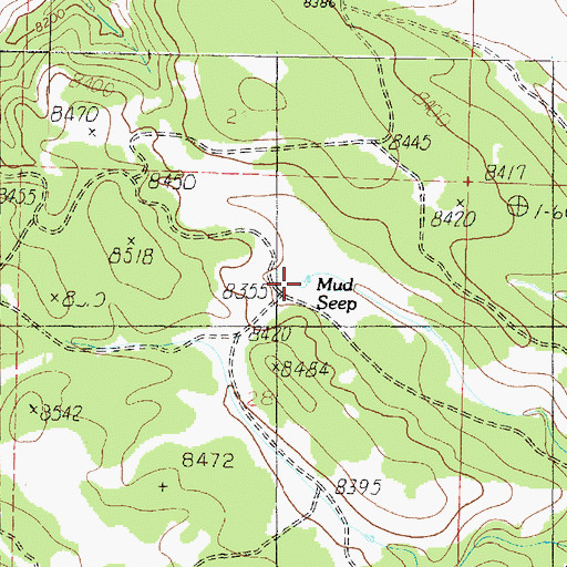 Topographic Map of Mud Seep, UT