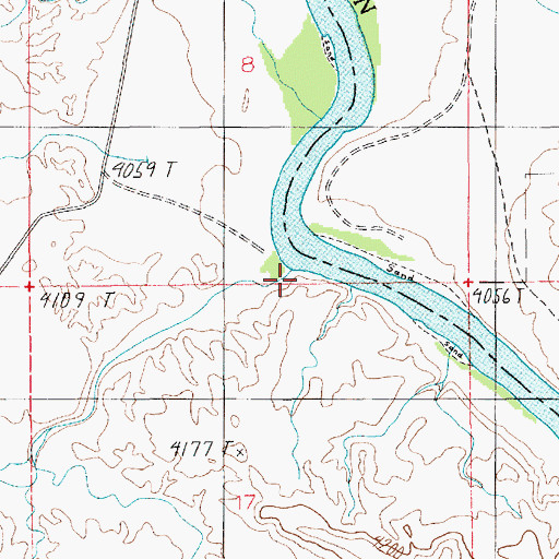 Topographic Map of Ninemile Wash, UT