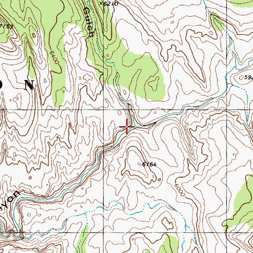 Topographic Map of Russell Gulch, UT