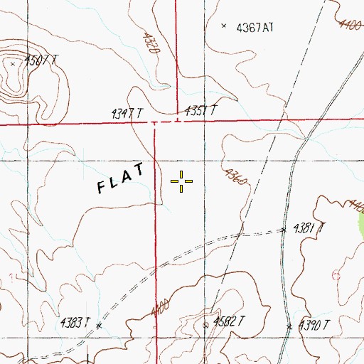 Topographic Map of Sand Flat, UT