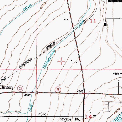 Topographic Map of Saratoga Canal, UT