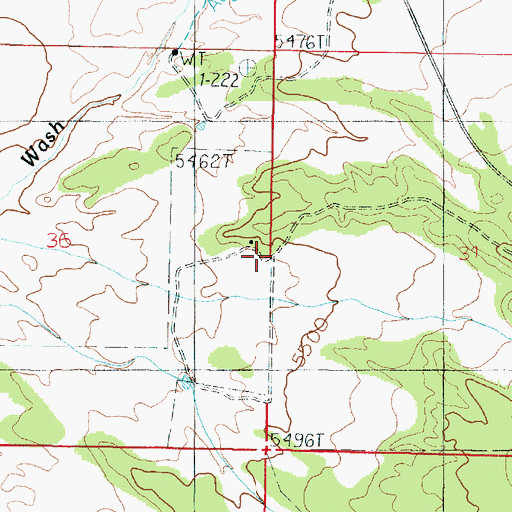 Topographic Map of School Section Ranch, UT