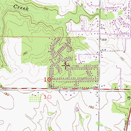 Topographic Map of Cottage Park Estates, AL