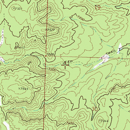 Topographic Map of Spike Hollow, UT