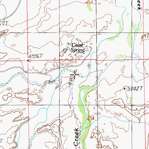 Topographic Map of Squaw Canyon, UT