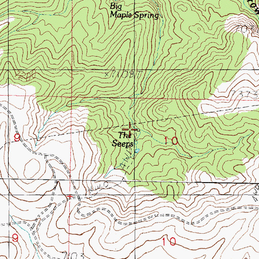 Topographic Map of The Seeps, UT