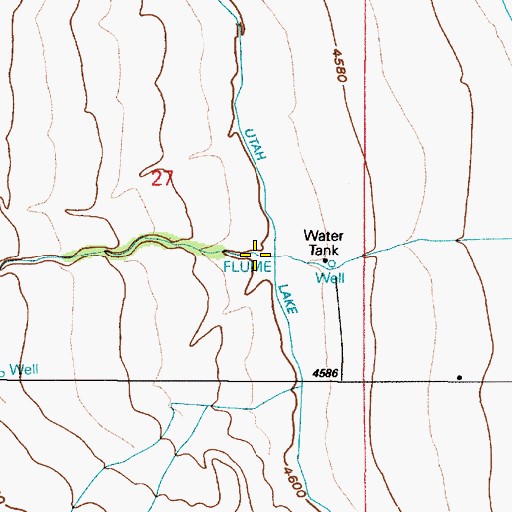 Topographic Map of Tickville Gulch, UT