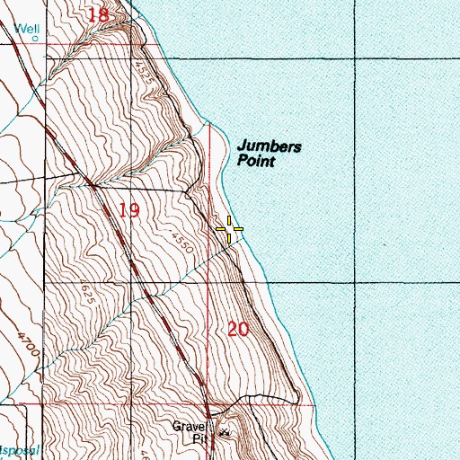 Topographic Map of Utah Lake District Canal, UT