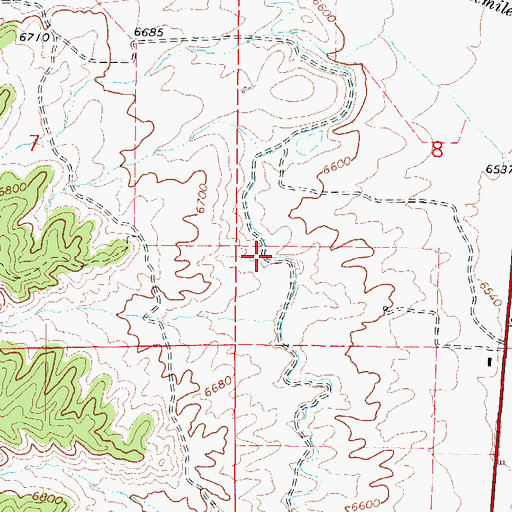 Topographic Map of West Ditch, UT