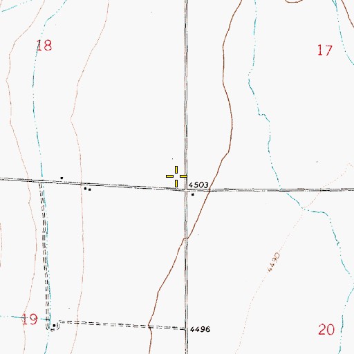 Topographic Map of Howell Airport (historical), UT