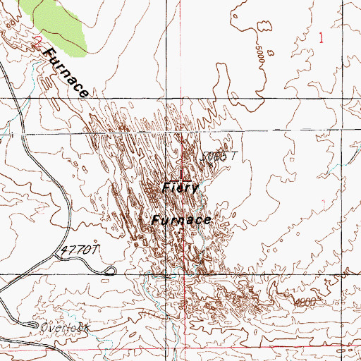Topographic Map of Cliff Arch, UT