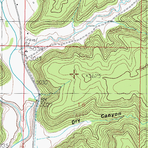 Topographic Map of Dinosaur Tracks, UT