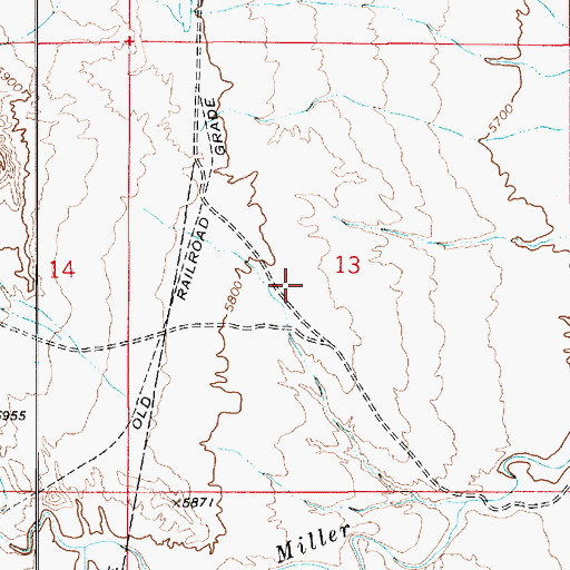 Topographic Map of Gaylord Siding (historical), UT