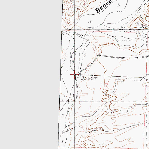 Topographic Map of Jackson Well, UT