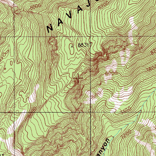 Topographic Map of Lookout Ridge, UT
