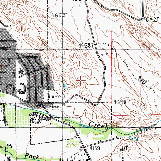 Topographic Map of Moab Slickrock Trail, UT