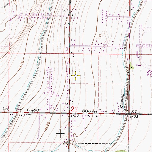 Topographic Map of Monte Vista Elementary School, UT
