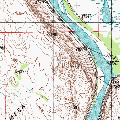 Topographic Map of Poison Spider Mesa, UT