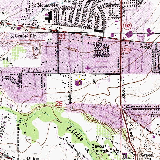 Topographic Map of Ridgecrest Elementary School, UT
