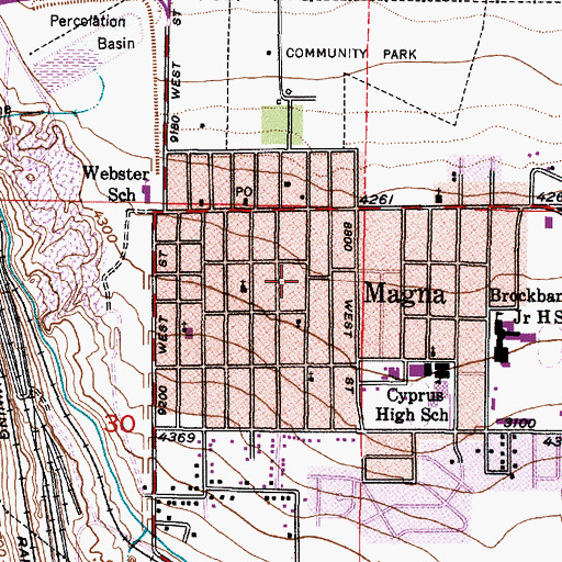 Topographic Map of Garden Lot Addition, UT