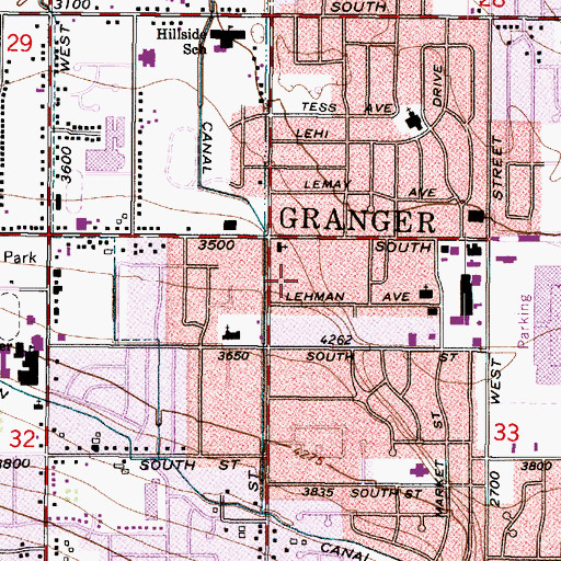 Topographic Map of Coventry Manor Condominium, UT