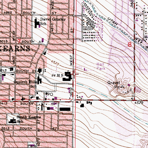 Topographic Map of Oquirrh Hills Office Building Condo, UT