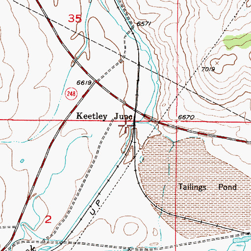 Topographic Map of Keetley Junction, UT