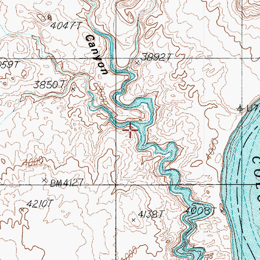 Topographic Map of Navajo Valley, UT