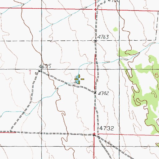 Topographic Map of Barlow Creek, UT