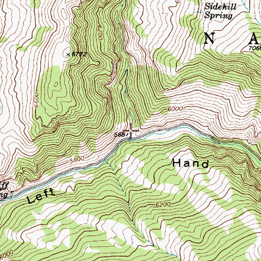 Topographic Map of Bear Hollow, UT