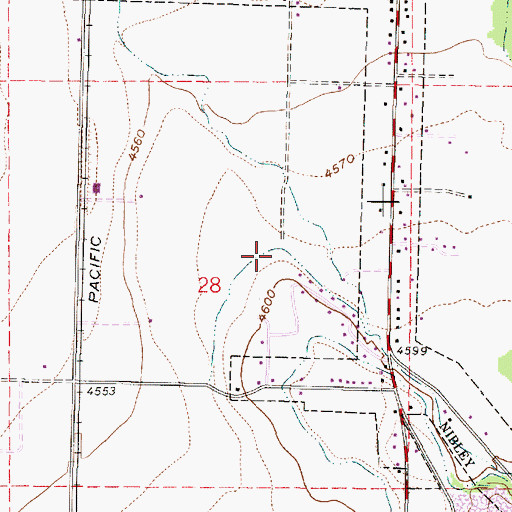 Topographic Map of Blacksmith Fork Nibley Canal, UT