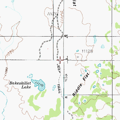 Topographic Map of Boulder Mountain, UT