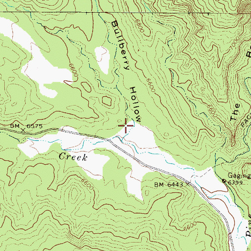 Topographic Map of Bullberry Hollow, UT