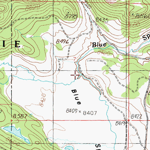 Topographic Map of Bunker Creek, UT