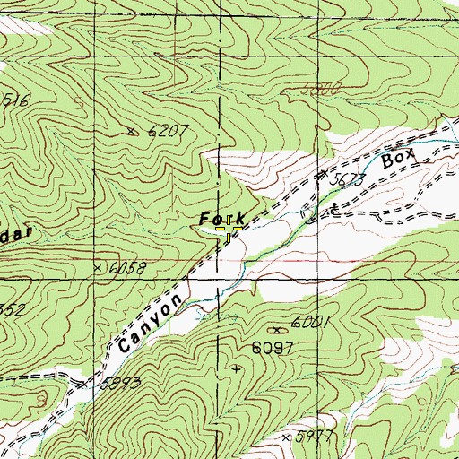 Topographic Map of Cedar Fork, UT