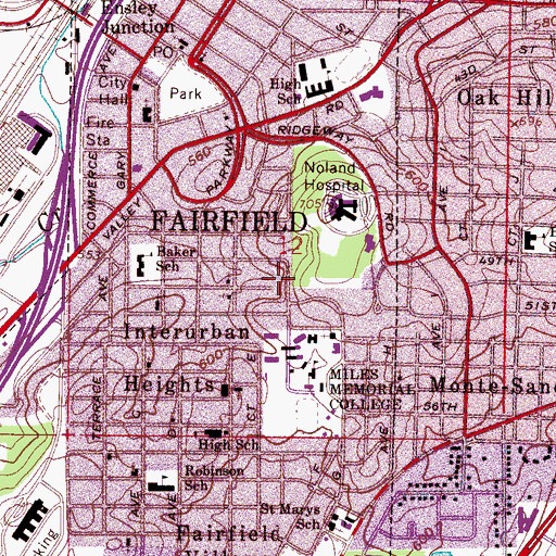 Topographic Map of Antioch Baptist Church, AL