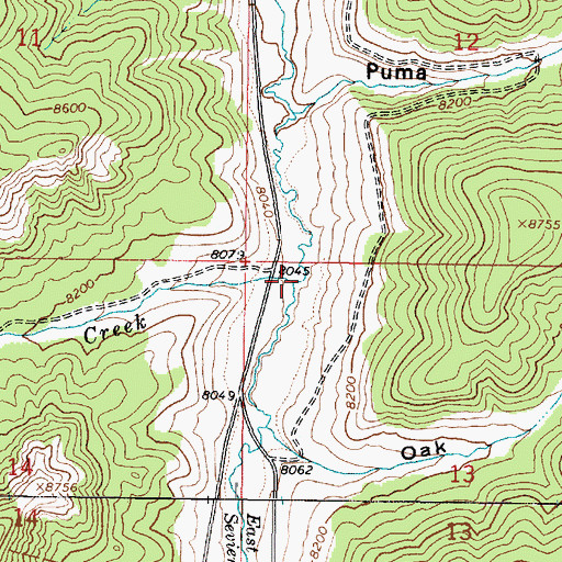 Topographic Map of Clay Creek, UT