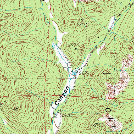 Topographic Map of Dairy Canyon, UT