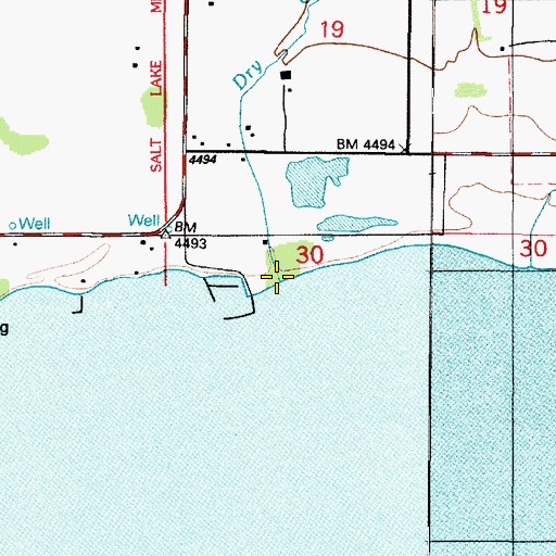 Topographic Map of Dry Creek, UT