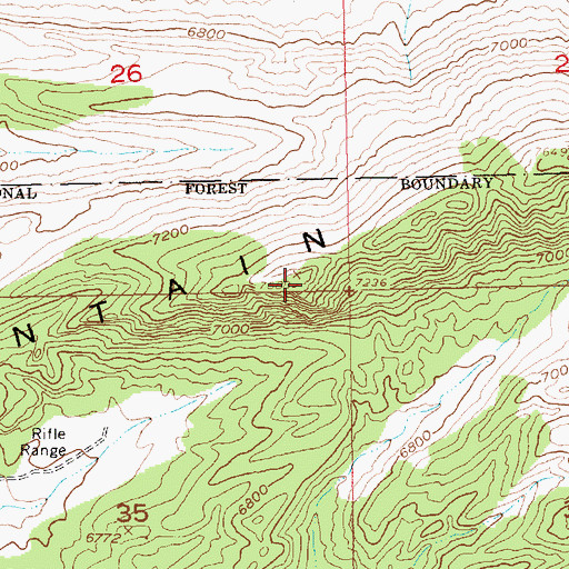 Topographic Map of Dutch John Mountain, UT