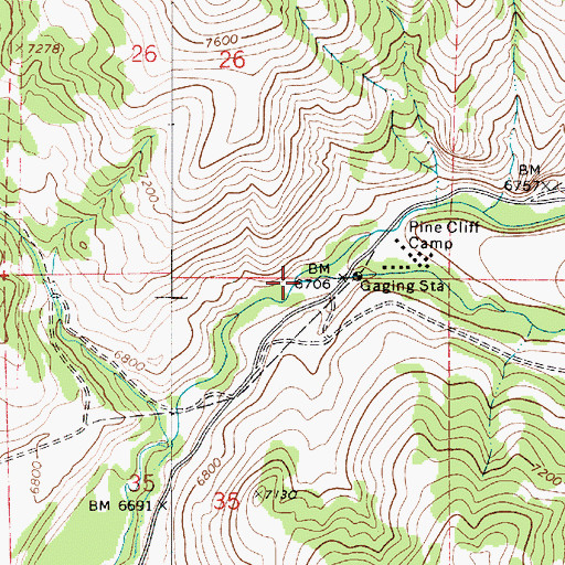 Topographic Map of East Fork Chalk Creek, UT