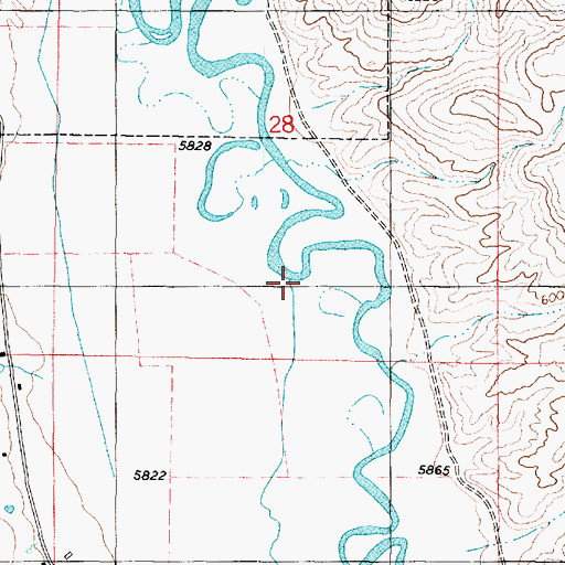 Topographic Map of Gold Creek, UT