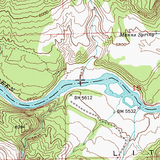 Topographic Map of Goslin Creek, UT