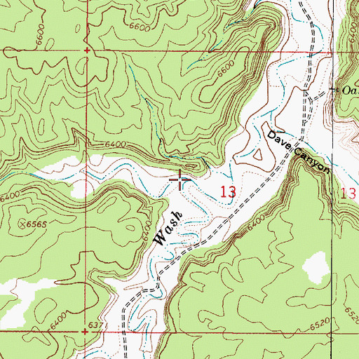 Topographic Map of Horse Spring Canyon, UT